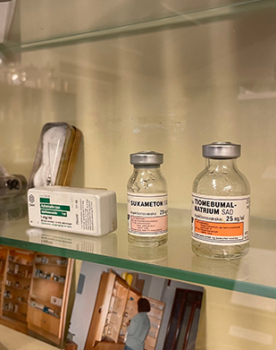 En samling af medicamenter som bruges indenfor psykiatrien.